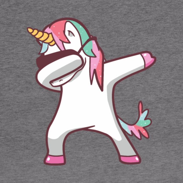 Dabbing Unicorn by tomhilljohnez